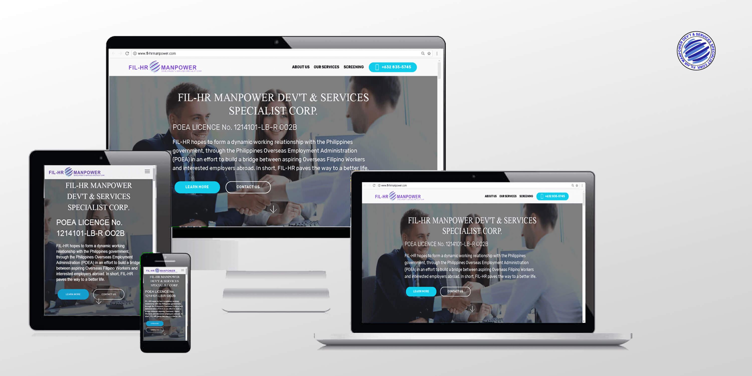Employment Agency Website Development for Fil-HR