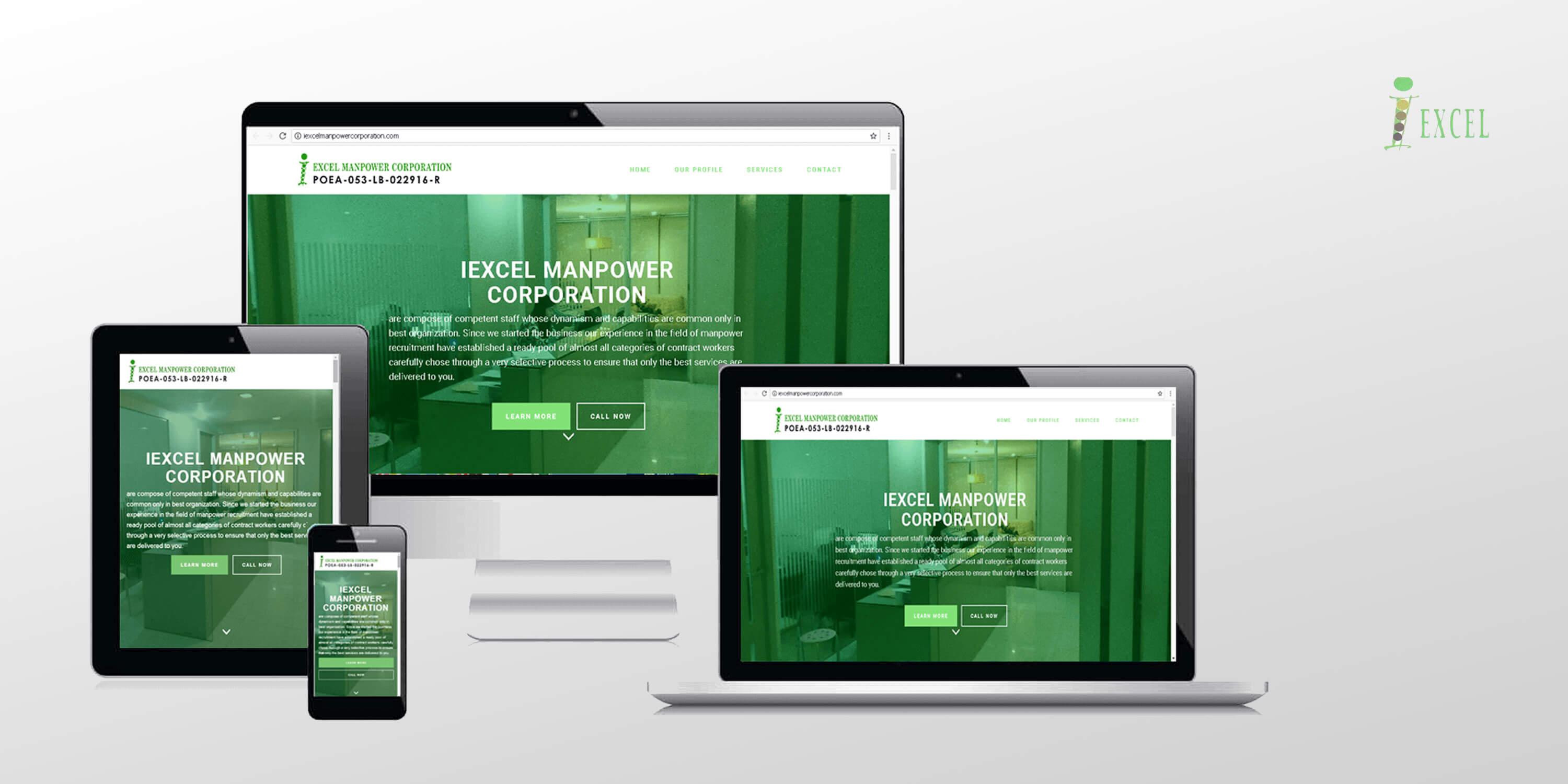 Employment Agency Website Development for iExcel