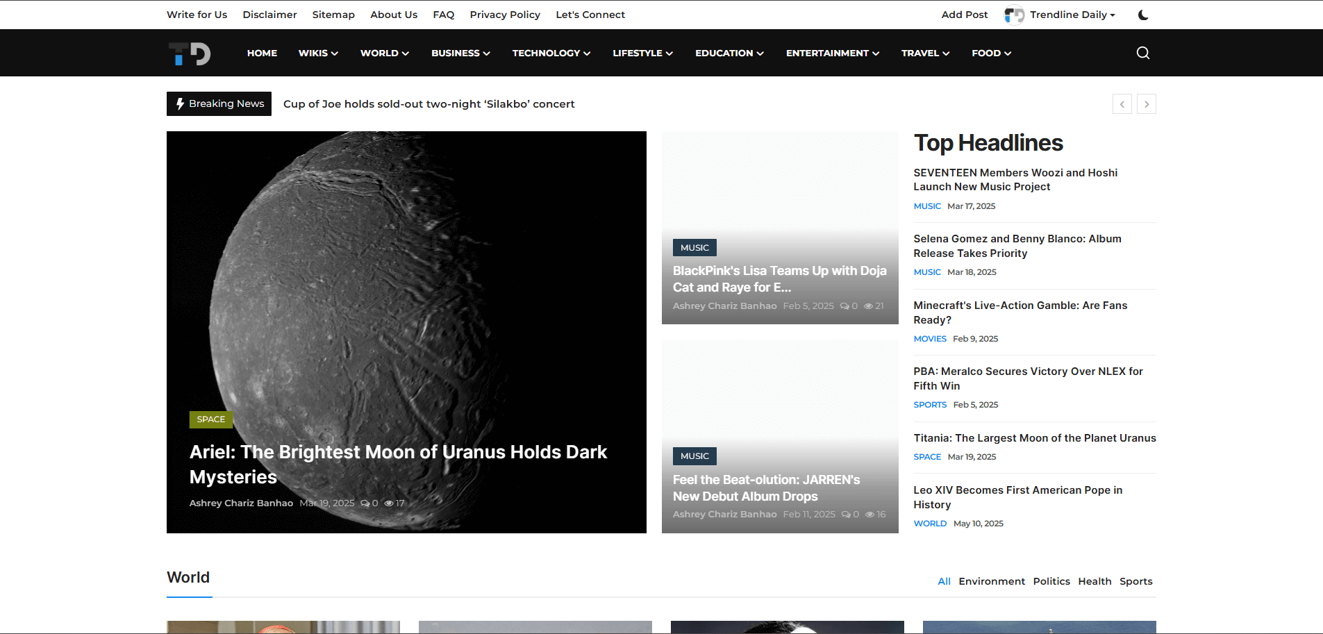 Trendline Daily News